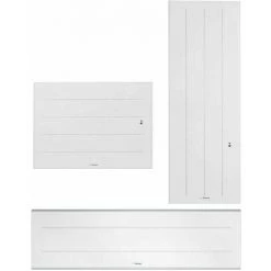 THERMOR Radiateur électrique Connecté OVATION 3 - Horizontal - Puissance 1250 W - Lg 909 X Ht 615 X Ep 110 Mm - Couleur : Blanc